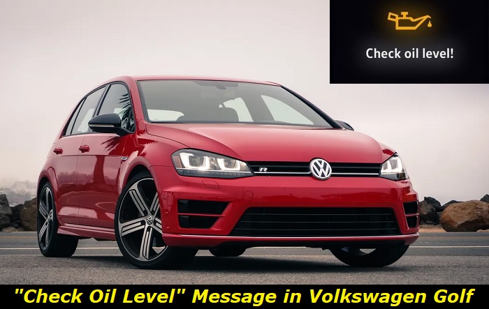 check oil level message in golf